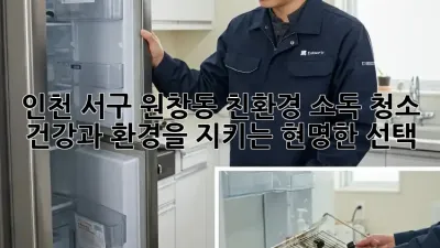 인천 서구 원창동 친환경 소독 청소: 건강과 환경을 지키는 현명한 선택